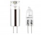 G4 LED Bulb - 10 Watt Equivalent - Bi-Pin LED Bulb - 105 Lumens: Profile View Comparison With Incandescent