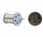 G4 LED Bulb - 35 Watt Equivalent - Bi-Pin LED Bulb - 320 Lumens: Back View Quarter Comparison