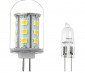 G4 LED Landscape Light Bulb - 35 Watt Equivalent - Bi-Pin LED Bulb - 320 Lumens: Profile View With Incandescent Comparison