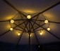 G30/G95 LED Fairy Light Bulbs - 48 Lumens - Warm White Shown Strung Under an Umbrella With String Light  LS10-E26