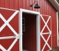 LED Gooseneck Barn Light - 25W - 4000K/3000K - 2,000 Lumens: Installed Above Barn Door