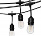 23' Patio String Outdoor LED String Lights with 10 Filament Bulbs - Suspended Sockets - 2200K/2700K