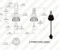 LED Headlight Kit - H13 LED Fanless Headlight Conversion Kit with Compact Heat Sink
