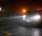 Lights Illuminated In Parking Lot