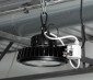 100 Watt UFO LED High Bay Light w/ Optional Reflector - 5000K - 13,000 Lumens: LED UFO High Bay Light Installed With Optional Sensor