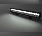 23" Heavy Duty Off Road LED Light Bar with Multi Beam Technology - 144W: On Showing Flood, Spot, And Multi Beam Patterns. 