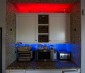 Dual Row LED Light Strips with Multi Color + White LEDs - LED Tape Light with 18 SMDs/ft., 3 Chip R: Installed In Kitchen Bread Area & Above Cabinets with Glass Decoration 