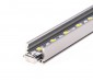 REGULOR ZWK series Surface Mount Anodized Aluminum Klus LED Profile Housing shown with LED Light Strip (not included)
