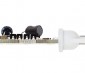 921 LED Bulb - 12 SMD LED Disc - Miniature Wedge Retrofit: Profile View