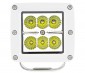 LED Boat Light - 3" Square Spot or Spreader Light - 18W: Front View
