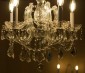 LED Filament Bulb - B10 LED Candelabra Bulb with 4 Watt Filament LED - Dimmable: Shown On And Installed In Chandelier 