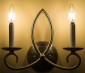LED Filament Bulb - B10 LED Candelabra Bulb with 4 Watt Filament LED - Dimmable: Shown On And Installed In Wall Sconce. 