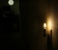 LED Vintage Light Bulb - C7 LED Candelabra Bulb w/ Filament LED and Blunt Tip - 2W Installed On Night Light In Hallway