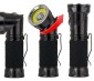 LED Flashlight - NEBO CRYKET - 250 Lumens: Profile View. Twist Head 90° to Adjust Position