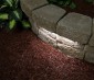 LED Hardscape Lighting - Deck/Step and Retaining Wall Lights w/ Mounting Plates: Showing 12" Light In Natural White. 