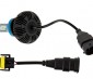 LED Headlight Kit - H11 LED Fanless Headlight Conversion Kit with Compact Heat Sink: Back View