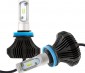LED Headlight Kit - H11 LED Fanless Headlight Conversion Kit with Compact Heat Sink