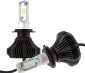 LED Headlight Kit - H7 LED Fanless Headlight Conversion Kit with Compact Heat Sink