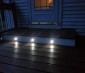 LED Step Lights - 1 LED Mini Round Deck / Step Light: Shown Installed In Customers Porch Step. 