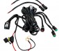 LED Light Wiring Harness with Relay and Weatherproof Switch - Dual Output - DT Connector