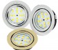Recessed LED Puck Lights - 12 LED - 20 Watt Equivalent: Available in Chrome, Brushed Nickel, & Polished Brass