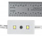 LBM-x2-LP series Low Profile LED Module Strings: Front View And Size Comparison. 