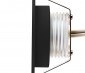 LED Step Lights - Black 40mm Metal Trimmed Mini Round Deck / Step Accent Light - 0.25 Watt: Profile View. 