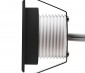 LED Step Lights - Black 40mm Metal Trimmed Mini Round Deck / Step Accent Light - 1 Watt: Profile View