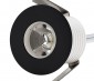 LED Step Lights - Black 40mm Metal Trimmed Mini Round Deck / Step Accent Light - 1 Watt