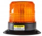 4-3/4" Amber LED Strobe Light Beacon with 18 LEDs: Profile View