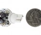 921 LED Bulb - 9 SMD LED Disc - Miniature Wedge Retrofit: Profile View: Back View