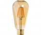 LED Vintage Light Bulb - Gold Tint ST18 Shape - Edison Style Antique Bulb with Filament LED - Dimmable