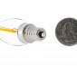 LED Vintage Light Bulb - Decorative C7 LED Bulb w/ Filament LED - 2W Blunt Tip Candle Bulb: Back View