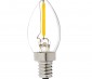 LED Vintage Light Bulb - Decorative C7 LED Bulb w/ Filament LED - 2W Blunt Tip Candle Bulb