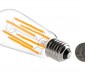 LED Vintage Light Bulb - ST18 LED Bulb w/ Filament LED - Dimmable: Back View