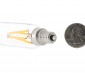 LED Vintage Light Bulb - T8 Shape - Radio Style Candelabra LED Bulb with Filament LED