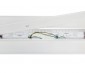 Class 2, 1-10V dimmable driver included. Located on the front of the fixture, within driver box.
