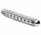 Linear LED Truck and Trailer Light with Chrome Bezel - 6-3/4" LED Marker/Clearance Light with 9 LEDs - Clear Lens