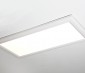 LED Panel Light - 1x2 - 2,500 Lumens - 25W Dimmable Even-Glow® Light Fixture - Flush Mount: Up Close View Installed On Ceiling