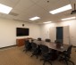 Conference Room Dimmed to Comfortable Level Using Wall Remote