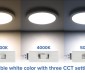 9” Selectable White LED Downlight w/ Chrome Trim - 18W Flush Mount Ceiling Light - 1,440 Lumens - 100 Watt Equivalent - Dimmable