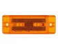 Rectangle LED Truck and Trailer Lights - 6” LED PC Rated Side Clearance Lights - Pigtail Connector - Surface Mount - 6 LEDs