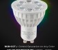 GU10 MiLight RGB+Tunable White LED Bulb - 4-Watt (35-Watt Equivalent) - 280 Lumens - RF Remote Optional