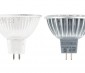 MR16 LED Bulb - 40 Watt Equivalent - Bi-Pin LED Spotlight Bulb: Profile View with Size Comparison to Incandescent Bulb