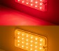 Slim profile houses 24 LEDs in an impact and water resistant housing. Available in red or amber to be used as marker lights on trucks and trailers.