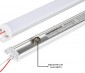 48W LED Magnetic Tube Troffer Retrofit Kit - 2x4 Troffer - 4 Tubes - 4,800 Lumens - Dimmable