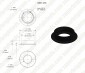 LED Step Lights - Black 40mm Metal Trimmed Mini Round Deck / Step Accent Light - 0.25 Watt