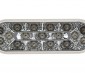 Oval LED Truck Lights and Trailer Lights with Clear Lens - 6” LED Brake/Turn/Tail Lights w/ 17 High Flux LEDs - 3-Pin Connector: Front View