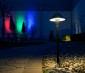 Landscape LED Path Lights w/ Hammered Shade - 3 Watt - Adjustable Height: Shown Installed In Garden. 