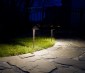 Landscape LED Path Lights w/ Offset Cone Shade - 3 Watt: Shown Illuminating Patio Area. 